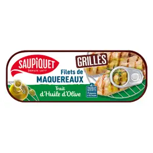 Grilled Mackerel Fillets in Olive Oil - Saupiquet