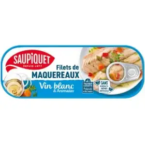 White Wine Mackerel Filets - Saupiquet