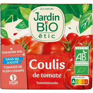 Organic Tomato Sauce No Sugar Added - Jardin Bio