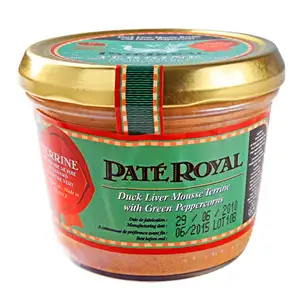 Duck Liver Mousse Terrine with Green Peppercorns - Pâté Royal