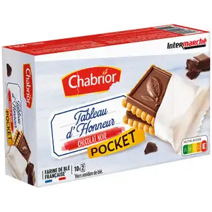Pocket Dark Chocolate Tableau d'Honneur Biscuit - Chabrior