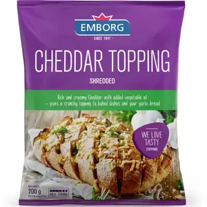 Shredded Cheddar Topping - Emborg