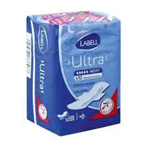 Ultra Maxi Night Sanitary Napkins - Labell