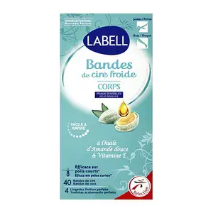 Sweet Almond Oil & Vitamin & Body Wax Strip - Labell