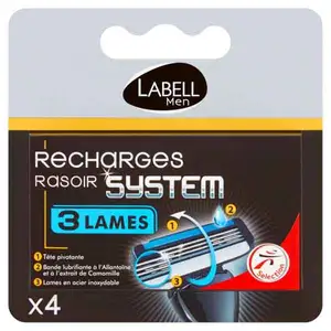 System 3-Blade Razor Refill - Labell