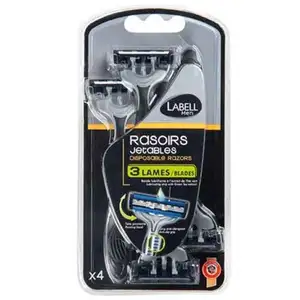 Men Disposable Razors 3 blades - Labell