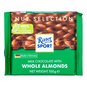 Milk Chocolate with Whole Almonds - Ritter Sport