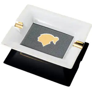 Indian Head and Check Design Ashtray - Siglo