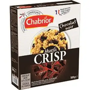 Dark Chocolate Crisp Muesli - Chabrior