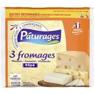 3 Cheeses Shredded - Pâturages