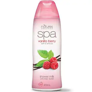 Vanila Berry Shower Milk - Nature Organics