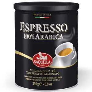 Espresso 100% Arabica Roasted and Ground Coffee Blend - Saquella