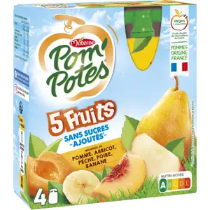 5 Fruits No Sugar Added - Pom'Potes
