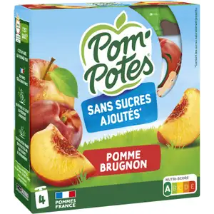 Apple Nectarine Compote No Sugar Added - Pom'Potes