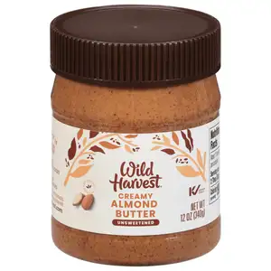 Unsweetened Creamy Almond Butter - Wild Harvest