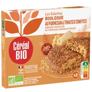 Organic Bulgur Pancakes Parmesan & Tomato - Céréal Bio