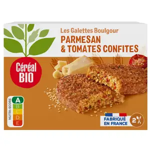 Parmesan & Sun-Dried Tomatoes Bulgur Patties - Céréal Bio