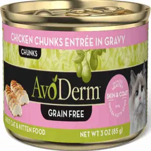 Chicken Chunks Entrée Can in Gravy - AvoDerm