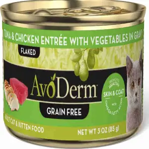 Tuna & Chicken Entrée With Vegetables Can In Gravy - AvoDerm