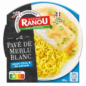 White Hake Steak with Lemon Sauce & Saffron Rice - Ranou