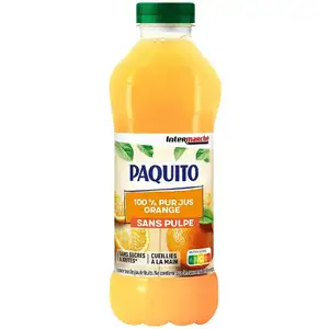 Orange Juice Pulp Free and No Added Sugar (Plastic Bottle) - Paquito