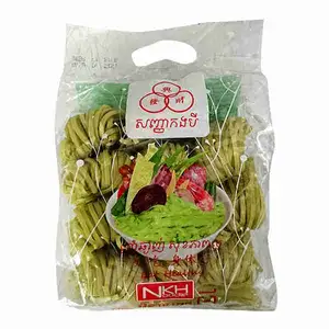 Dried Pandan Green Noodle (Big) - NKH