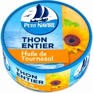 Whole Tuna in Sunflower Oil - Petit Navire
