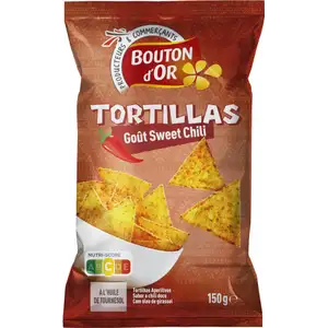 Sweet Chili Tortilla Chips - Bouton d'Or