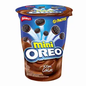 Mini Chocolate Sandwich Cookies with Chocolate Flavoured Cream - Oreo