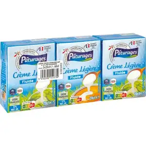 Light Cream UHT 12% - Pâturages