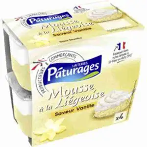 Mousse Liegeois Vanilla Flavored - Pâturages