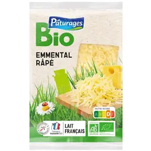 Organic Emmental Shredded - Pâturages