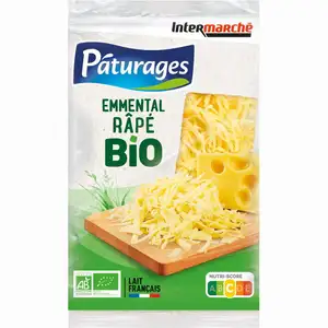 Shredded Organic Emmental - Pâturages