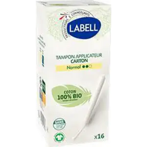 Organic Cotton 100% Normal Cotton Tampon Applicator - Labell