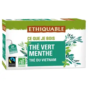 Organic Green Tea with Mint - Ethiquable
