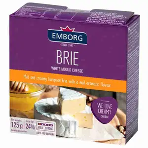 Brie White Mould Cheese - Emborg