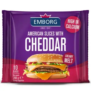 American Slices with Cheddar - Emborg
