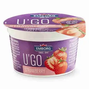 U'go Mix Strawberry Milk Dessert 0.1% Fat - Emborg