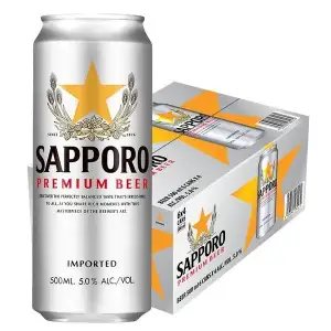 Sapporo Premium Beer Can 500ml