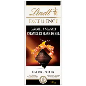 Black Chocolate Caramel Sea Salt - Lindt