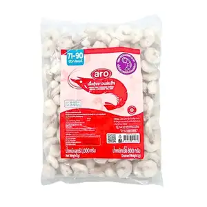 Raw Vannamei Shrimp Peeled & Deveined Tail Off  - Aro