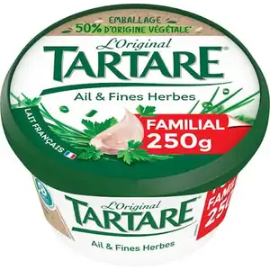 Garlic & Herb Spreadable Cheese - Tartare