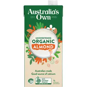 Unsweetened Organic Almond - Australia's Own - Australia's Own