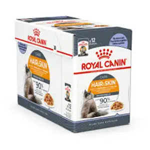 Hair & Skin Care Thin Slices in Jelly Pouch Box - Royal Canin