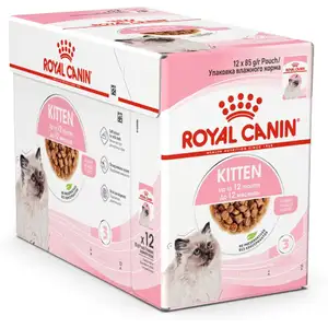 Kitten Up to 12month, Chunks in Gravy Pouch Box - Royal Canin