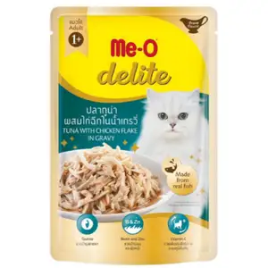 Delite Tuna with Chicken Flake in Gravy Pouch - Me-O