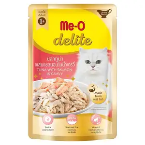 Delite Tuna with Salmon in Gravy Pouch - Me-O