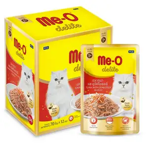 Delite Tuna with Crab Stick in Jelly Pouch Box - Me-O