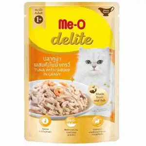 Delite Tuna with Shrimp In Gravy Pouch - Me-O