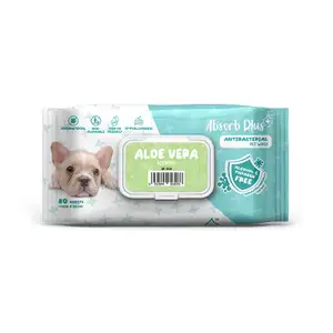 Antibacterial Aloe Vera Pet Wipes - Absorb Plus